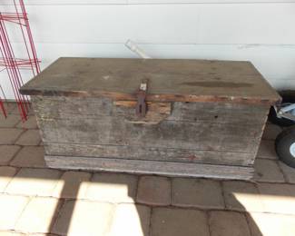 Primitive Wooden Tool Chest
