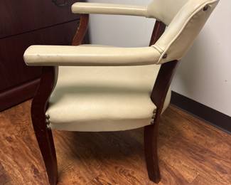 Cream chair, one of a pair of $25 each
