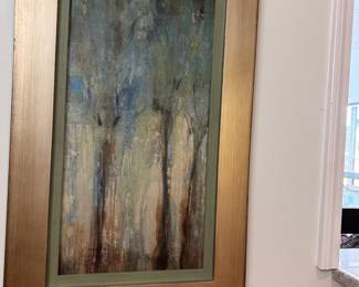 Silver leaf framed art