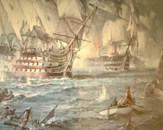 Charles Vickery "Storm of Battle" (Battle of Trafalgar Signed and Numbered Artist Proof 14