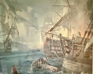 Charles Vickery "Storm of Battle" (Battle of Trafalgar Signed and Numbered Artist Proof 14
