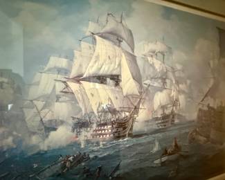 Charles Vickery "Storm of Battle" (Battle of Trafalgar Signed and Numbered Artist Proof 14