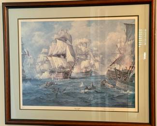 Charles Vickery "Storm of Battle" (Battle of Trafalgar Signed and Numbered Artist Proof 14