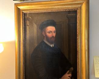 Spanish Nobleman "O Cavaliero di Almeida pinto en 1831" on verso , oil painting on canvas. 