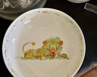 Tiffany Jungle , fine bone china, Made in England, Tiffany & Co. also Tiffany Seashore cup and Saucer (not shown) 