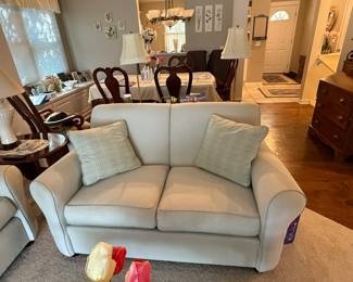 Ethan Allen sage green loveseat