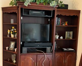 Queen Anne style entertainment center