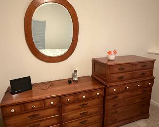 Vintage wooden dresser set