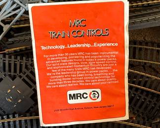 Vintage MRC train set! Tracks, buildings, and trains