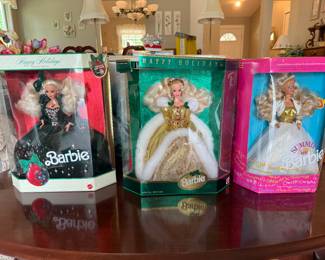 Vintage holiday Barbie’s in box!