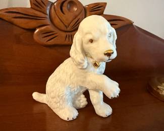Lenox puppy with gold accents