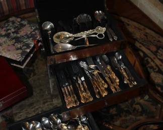 Silverplate Flatware in box