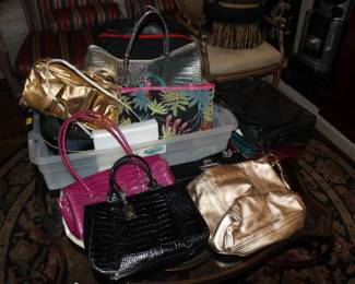 Group of Purses/bags; Etienne Aigner, Michael Kors, Guess, Samsonite
