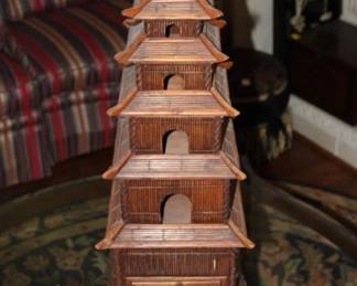 27" Chinese Pagoda 6 tier bird house