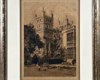 HENRY SHEPPARD DALE (19TH/20TH CENTURY) SIGNED ANTIQUE LITHOGRAPH | Antique lithograph. 13 x 9 in. Sight. Pencil signed and dated lower right - h. 19 x w. 15 in