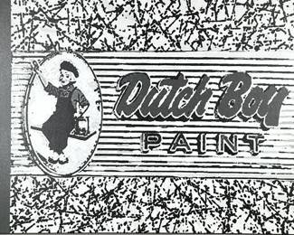 ANDRE LANOUX (20TH/21ST CENTURY) POP ART |
Dutch Boy Paint. Giclee on canvas. Signed lower right & on verso - h. 24 x w. 36 in