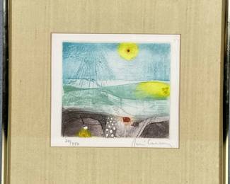 René Carcan (20th Century) Lithograph | Sun Beans
Penciled edition 24/750. 6.25 in by 6.5 in sight. Penciled signature bottom right. - h. 12.25 x w. 12.25 in