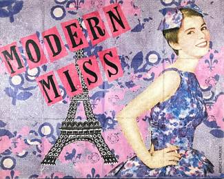 ANDRE LANOUX (20TH/21ST CENTURY) GICLEE |
Modern Miss. Giclee on stretched canvas. Signed on verso - h. 24 x w. 30 in