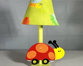 Child’s BUG LAMP | Colorful children’s lamp with a big car - h. 19 x w. 10.5 x d. 5 in