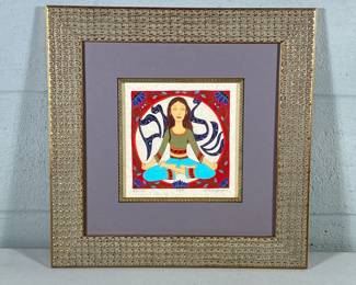 Karla Gudeon (20TH/21ST CENTURY) Lithograph | “Shal-Om” Numbered 70/100. 7.5 in by 7.5 in actual. Pencil signed bottom right - h. 15.5 x w. 15.5 in