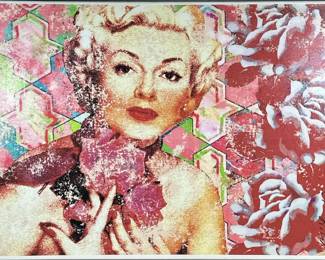 ANDRE LANOUX (20TH/21ST CENTURY) GICLEE |
Vintage pink abstract. Giclee on stretched canvas. Print signed lower right, signed on frame - h. 24 x w. 32 in