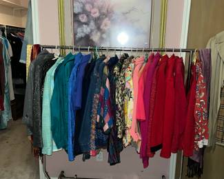 The first rack of women's clothin!