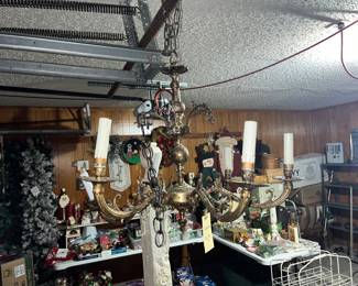 Vintage brass chandelier