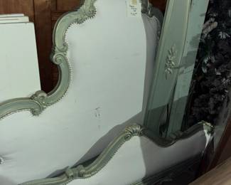 Padded french provincial bed