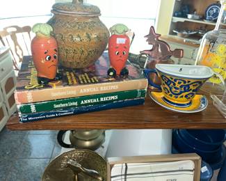 Lots of Southern Living cookbooks