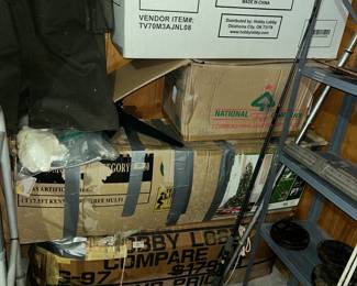 Christmas trees in box