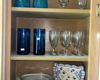 More Corning and stemware