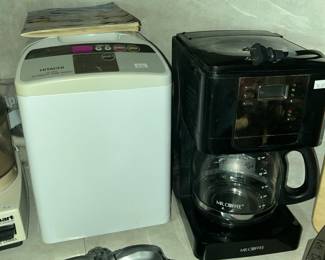 Hitachi bread maker, deluxe Mr. Coffee