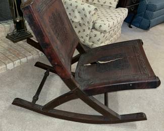 Vintage leather Mexican rocker