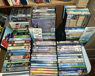 DVD's &VHS TAPES