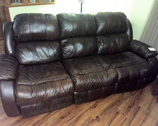 Great leather dual-recliner sofa!