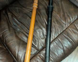 Pair of police "billy clubs"