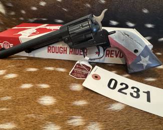 New! Heritage Rough Rider .22 LR 6.5" barrel,6 shot with Texas grips