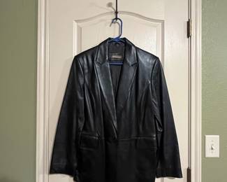 Leather coat
