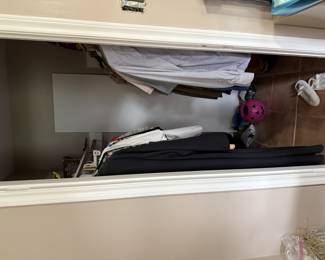 Men’s Women’s and kids clothes .50$ to 5$. Lots of clothes all hanging on hangers.