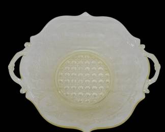 1930s Lancaster Yellow Depression Glass Bowl