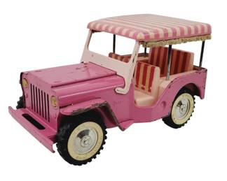 60's Tonka Elvis Blue Hawaii Pink Jeep