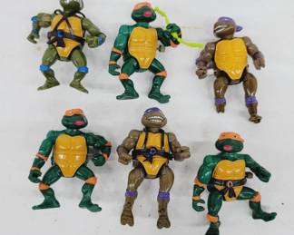 1989 TMNT Wacky Action Figures