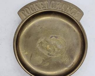Brass Pocket Change Tip Tray
