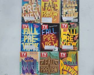 90's Vintage TV Guide Fall Preview Books