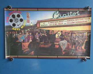 The BEATLES Reel Music 1982 US PROMO Poster