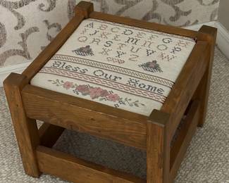 Cross Stitch Stool