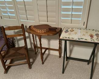 Vintage Wicker Doll / Child Rocking Chair