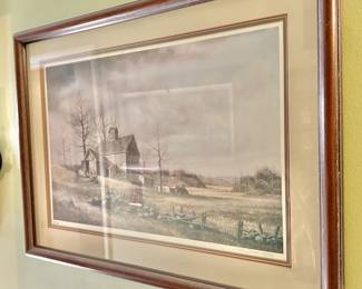 print by Fred Swan signed