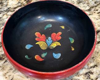 Vtg hand painted bowl