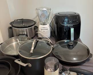 POTS & PANS & BLENDER, GRINDER